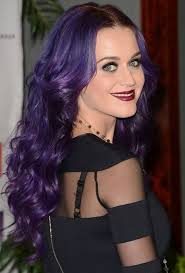Katy Perry Colores De Pelo Pelo De Color Purpura Pelo De Color Purpura Oscuro