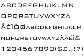Good General Purpose Font Bank Gothic Abstract Fonts Words
