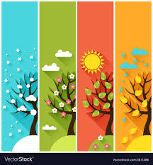 Vertical Banners With Winter Spring Summer Autumn Vector Image On Vectorstock Autumn Trees Summer Trees Tree Drawing