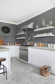 Table de cuisine grise et blanche. Tendance Cuisine 50 Exemples Avec La Couleur Grise Deco Cuisine Grise Cuisine Tendance Cuisine Grise Et Blanche