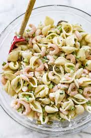Add lime juice and peppers; Easy Shrimp Pasta Salad Recipe Foodiecrush Com