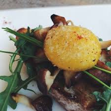 Arugula And Shiitake Mushroom Crostini With Salt Cured Egg Yolks Cured Egg Cured Egg Yolk Salt Cured Egg Yolk
