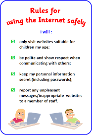 Children should never meet with their network friends in real life on their own without adults. Rules For Using Internet Internet Kids Childrenrules Internet Safety For Kids Teaching Technology Teaching