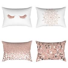 Avigers 12 x 20 inch black gold leather striped lines velvet cushion case luxury modern throw pillow cover decorative pillow for couch living room bedroom car. 30 50cm Bedroom Decorative Sofa Car Throw Pillows Rose Gold Pink Minimalist Linen Cotton Cushion Cover Case Polyester Home Decor Cushion Cover Aliexpress