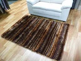 This collection is characterised by a subtle mottled effect and patchwork design. Buy Stain Resistant Shag Rugs Thin Polyester Stripes Autumn Shaggy Rugs Scattermats