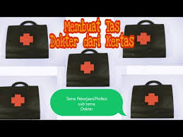 Membuat Tas Dokter Dari Kertas Media Pembelajaran Paud Tema Pekerjaan Youtube
