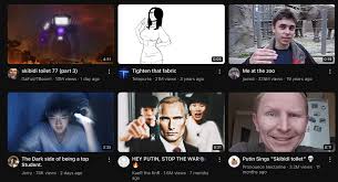 I made a new youtube channel and this is what you recomends me? : ryoutube