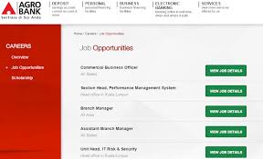 Jawatan Kosong Di Agro Bank Apply Job Here Perbankan