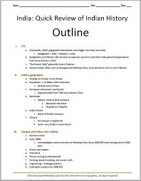 Overview History Of India Outline Student Handouts History Of India High School World History History