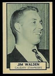 1962 Topps CFL Football Card #35: Jim Walden
