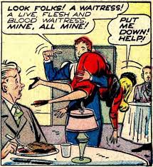 A Real Life Waitress Old Comics Lovers Art Waitress Humor