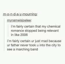 Panic At The Disco The Ballad Of Mona Lisa Meaning Mcr Bandom Got Sass Bruh Yes And Gerard S The Leader Of The Sassing Band My Chemical Romance Romance Chemical