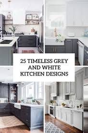 A white kitchen can lead to a boring overall tone and to ensure the hub of your home activity embraces the versatility of white instead of creating a humdrum kitchen design, check out the 12 tips below! 25 Timeless Grey And White Kitchen Designs Digsdigs