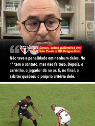 Carlos Simon Fala Do Pênalti Marcado Afavor Do São Paulo Contra O Sport