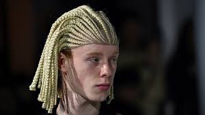 This unique and original hairstyle can create complex ornaments made of geometrical textured lines. Comme Des Garcons Row Over White Fashion Models Cornrow Wigs Bbc News
