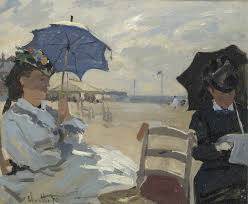 Monet 1870 La Plage A Trouville Tableau Monet Trouville Monet