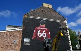 Dressed in a black tracksuit and white trainers, the liverpool. New Mural 24 7 2019 Trent Alexander Arnold On Side Of House In Liverpool Alexander Arnold Liverpool Arnold