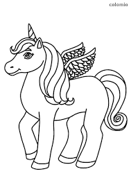 This printable coloring is entirely free. Unicorns Coloring Pages Free Printable Unicorn Coloring Sheets