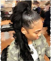 Don't hesitate to try out these different styles! 20 Ponytail Hairstyles For Black Women Eve Steps High Ponytail Hairstyles Long Hair Styles Weave Hairstyles