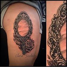 Picture leaf gold tattoo vintage georgian victorian oval mirror. Mirror Tattoos Tattoos Vintage Mirror Tattoo