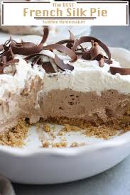 French Silk Pie Suebee Homemaker Recipe Chocolate Silk Pie Recipe French Silk Pie Chocolate Silk Pie