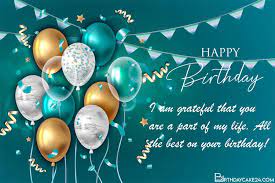 Free birthday wishes messages greeting card and ecards for friends through email whatsapp and facebook. Customize Birthday Card With Name Wishes Online