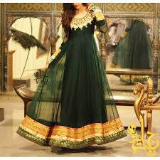 Bollywood Special Bollywood Replica Designer Net Semi Stitch Dark Green Color Anarkali Suit S206 Sia S Series Fashion Party Wear Dresses Indian Attire