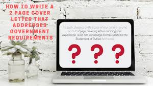 See how painless that was? 2 Page Cover Letter Addressing The Statement Of Duties The Resume Writers