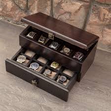 Watch Case From The Solid Wood Dabo Hetch Ds10 Walnut Wood Watch Box For Men Walnut Watch Caja De Madera Para Reloj Organizador De Relojes Joyeros De Madera