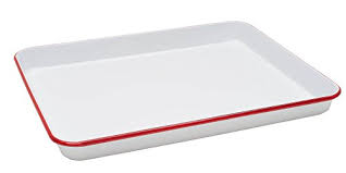 Enamelware Jelly Roll Tray Solid White With Red Rim Cro Https Www Amazon Com Dp B00655ru8o Ref Cm Sw R Pi D Enamelware Jelly Roll Baking Cookie Sheets