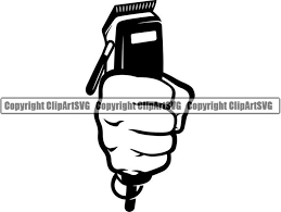 Barber Logo 36 Hand Fist Holding Clippers Salon Shop Haircut Etsy Barber Logo Hand Fist Barber