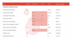 blood count powerpoint chart template slidemodel