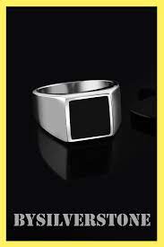 Mens Square Onyx Ring Black Onyx Signet Ring Men Onyx Etsy Signet Ring Men Rings For Men Onyx Signet Ring