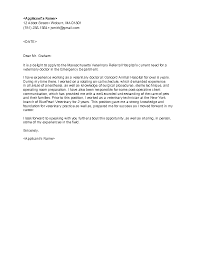 This is the perfect way to express how your specific skills are relevant to the open position. Cover Letter For Veterinary Job