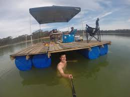 Why use a floating structure?. 55 Gallon Drum Pontoon Boat Plans Boat Trailer Design Australia