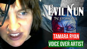 Tamara Ryan Doing Voice Over for Evil Nun Broken Mask Behind The SCEANE