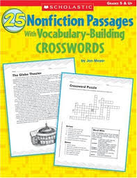 Crossword puzzles for teens printable are available in an endless variety of categories. Amazon Com 25 Nonfiction Passages With Vocabulary Building Crosswords 9780439468572 Meyer Jan Books