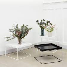 A coffee table is the focus of any living room furniture layout and creates the perfect spot for entertaining. Contemporary Coffee Table Tray Hay A S Metal Rectangular White