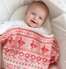 Personalised Knitted Animals Baby Blanket By Dora Mouse Notonthehighstreet Com
