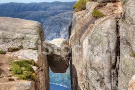Kjerag boulder is an unusual result of a usual geological process. Kjeragbolten Stavanger Norwegen Stockfotos Freeimages Com