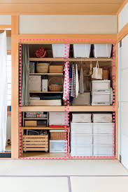 押入れプチ改造で 自然に片づく仕組み に 人気インスタグラマーの知恵 押入れ 収納 おしゃれ インテリア 収納 クローゼット 収納