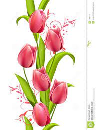 Vertical Seamless Pattern With Tulips Download From Over 36 Million High Quality Stock Photos Images Flower Painting The Journey Of Flower Floral Painting