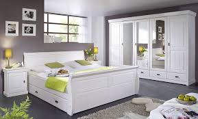 Kiefer kleiderschrank in weiß landhausstil. Schlafzimmer Set Bestehend Aus 1 Schrank 1 Bett 2 Nachtschranke Casade Mobila