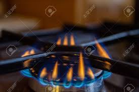 Pellet stoves are designed to burn cleanly and efficiently, saving money and reducing the amount of smoke and soot distributed in a home. Gas Stove With Burning Orange And Blue Fire On It Stock Photo Picture And Royalty Free Image Image 114279501
