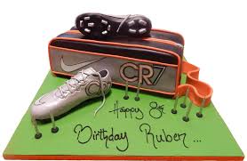 Icake founded in 2013, cake is the heart of icake, quality is the soul. Ronaldo Football Bag Boot Birthday Cake