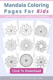 Prepare your best colors to give life to this incredible mandala, with beautiful leaves. Mandala Coloring Pages For Kids 10 Free Printable Worksheets