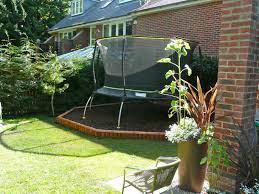 Landscape Under Trampoline Google Search Smallbackyardtrampoline Backyard Trampoline Garden Trampoline Small Backyard Landscaping
