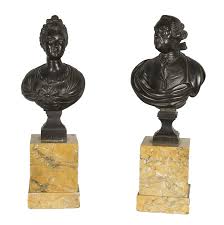 — voyage de la reine. Paire De Bustes En Bronze Representant Louis Xv Et Marie Leszczynska Paire De Bustes Costermans Since 1839