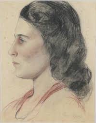 Michael Augustine Power O'Malley, Irish (1877-1946)"Head and Shoulder  Portrait of a Young Lady," cra