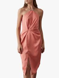 Reiss Paola Halterneck Cocktail Dress Coral Womens Trendy Dresses Stylish Dresses Cocktail Dress